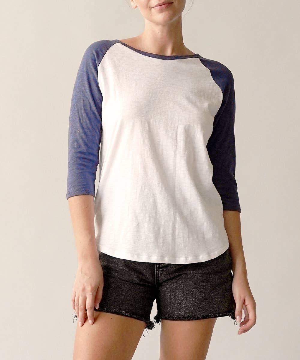COTTON SLUB RAGLAN VINTAGE T