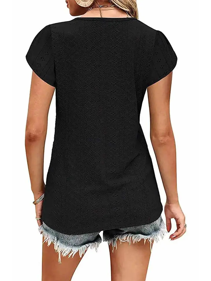 Buckled V Neck