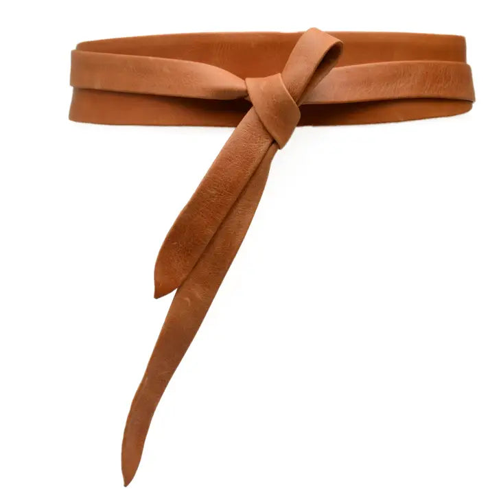 Midi Wrap Belt - Cognac