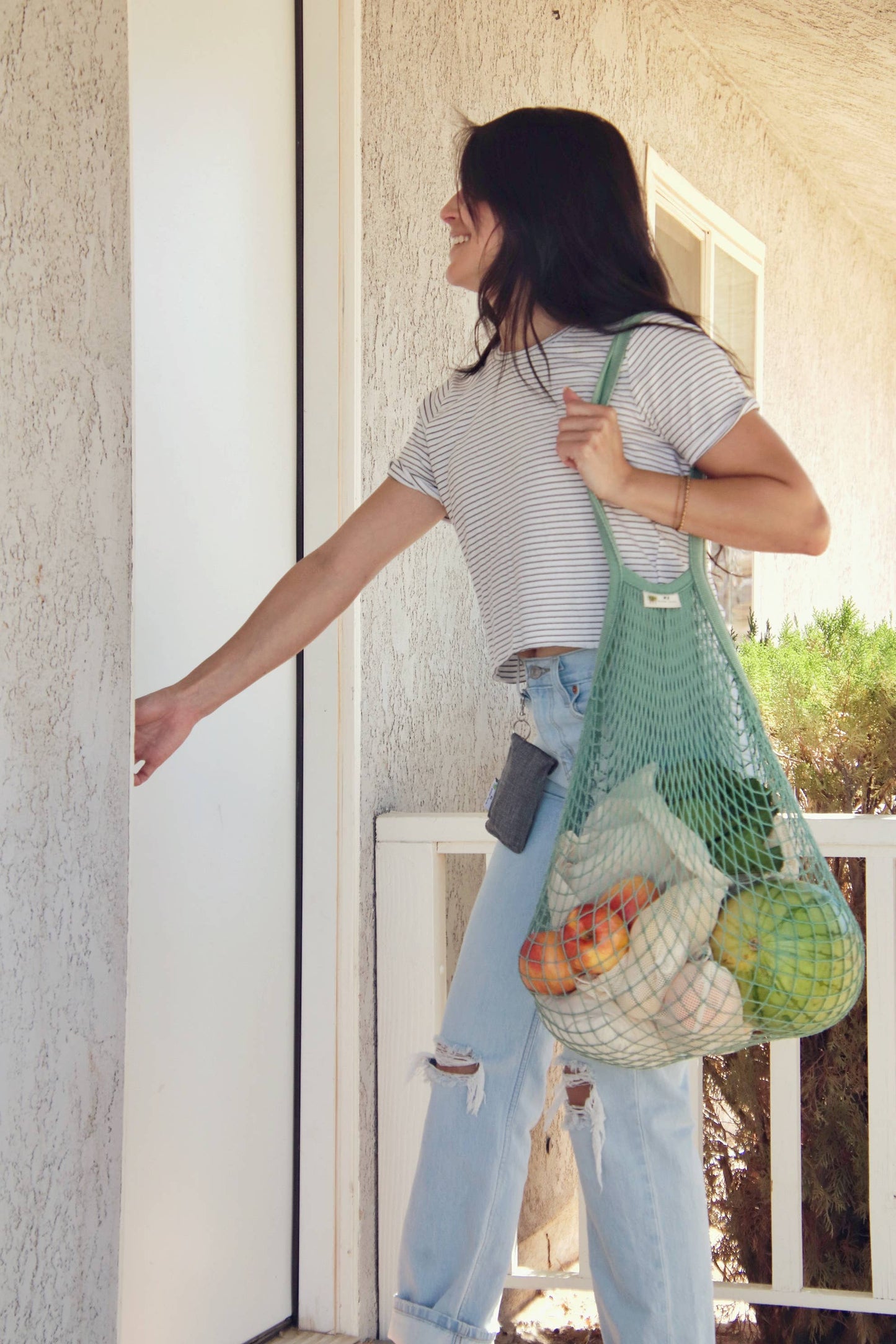 The "One Tripper" HUGE Mesh Market Bag | Zero Waste: Natural