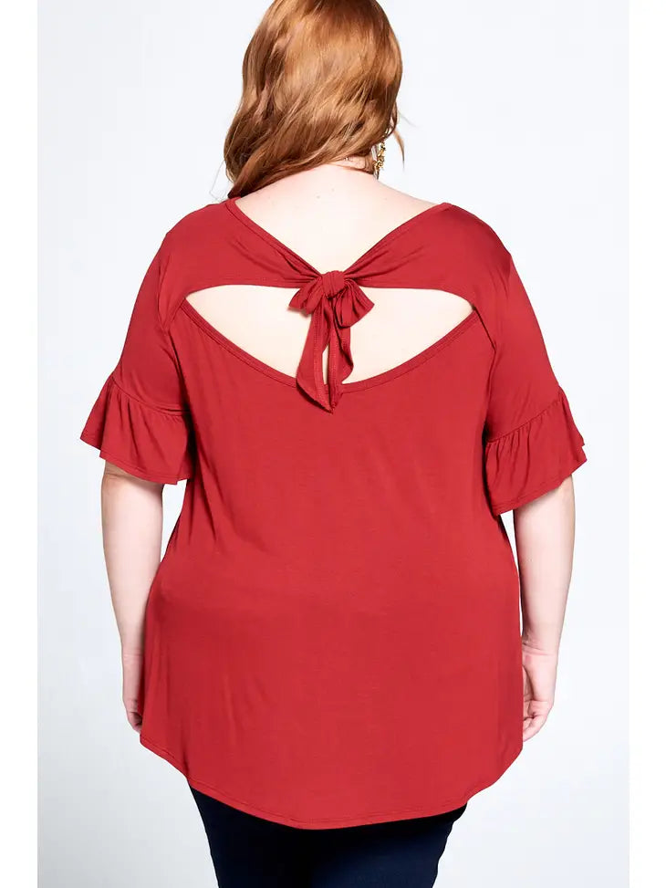 Open Back Bow Top