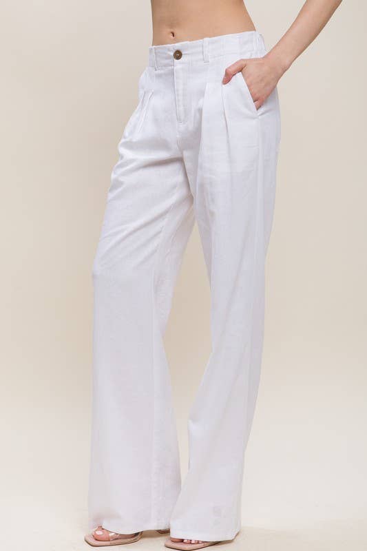 Tailored Wide Leg Pants
