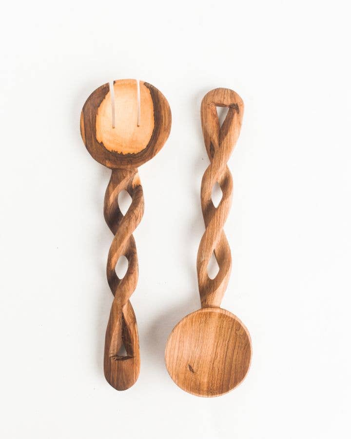 Spiral Salad Servers