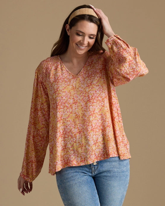Sunkissed Smocked Blouse