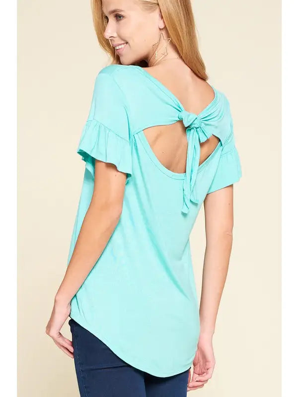 Open Back Bow Top