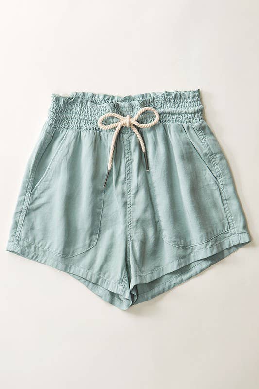 Tencel Rope Tie Shorts