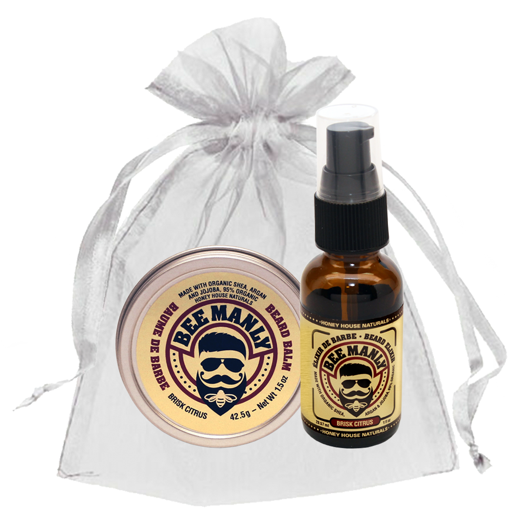 Bee Manly Balm and Elixir Gift Set - 2 Pieces: Naked