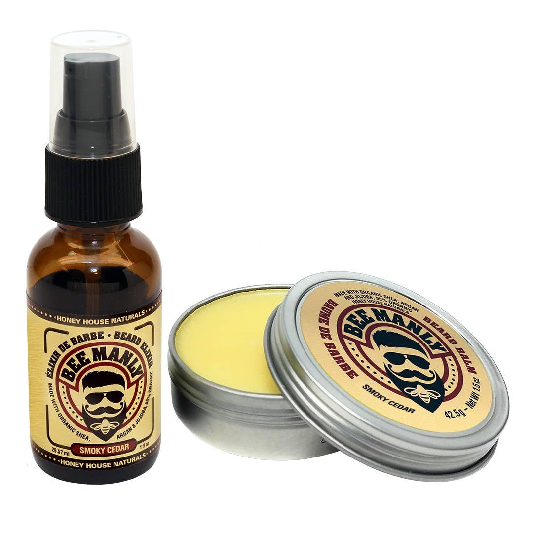 Bee Manly Balm and Elixir Gift Set - 2 Pieces: Naked
