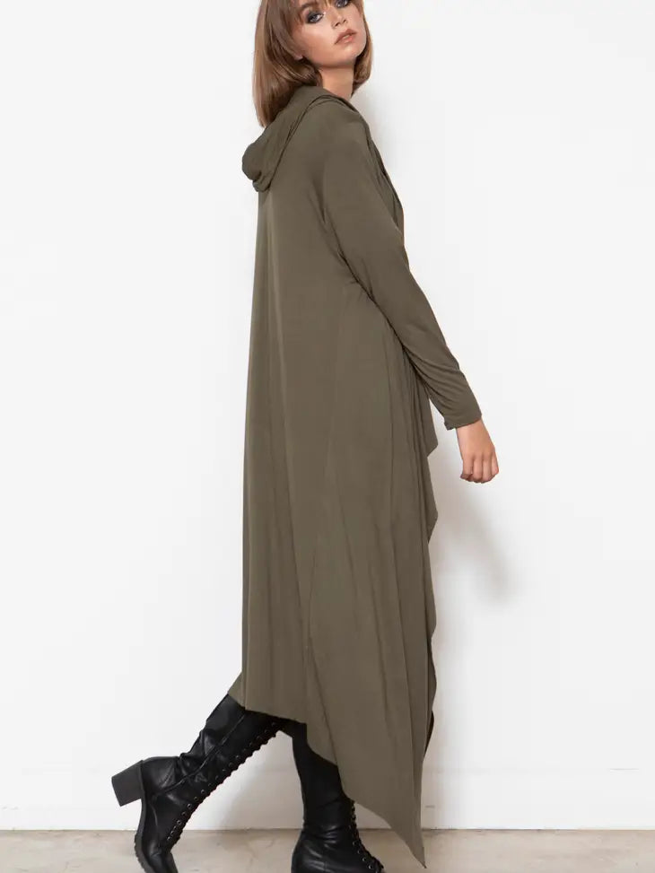 Maxi Hooded Bamboo Cardigan