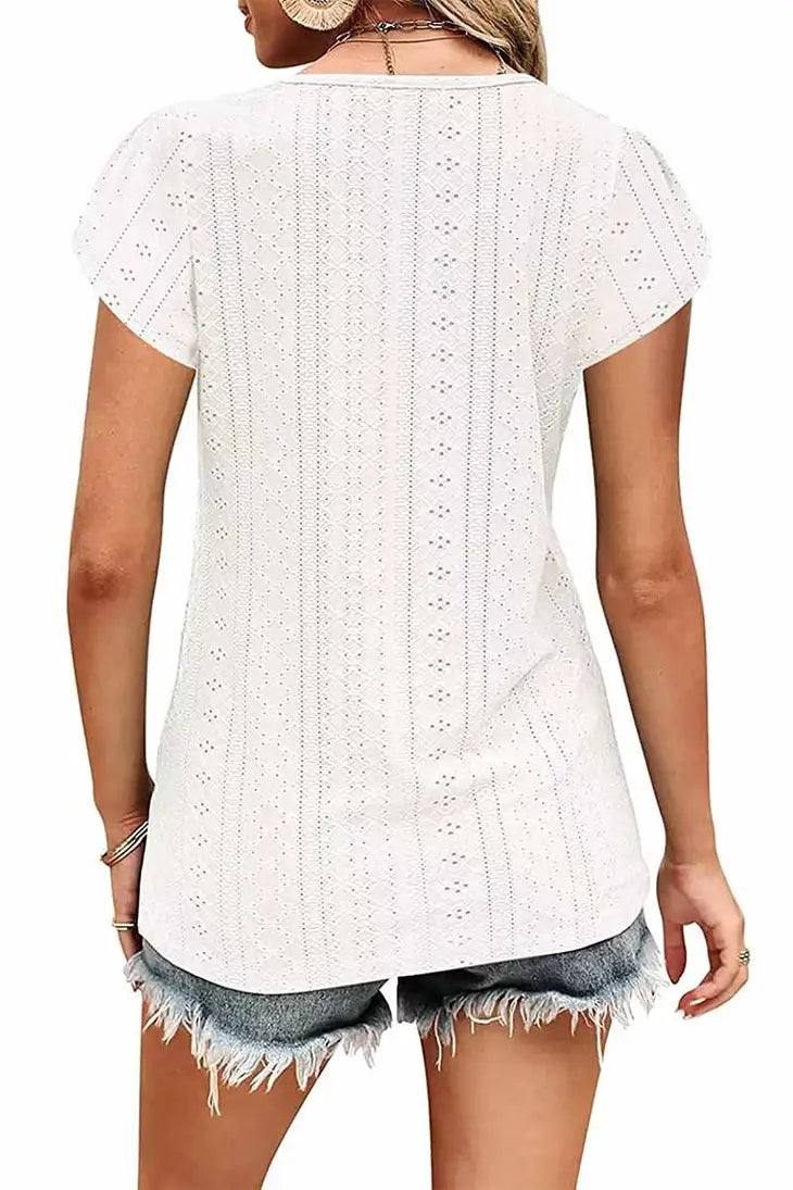 Buckled V Neck