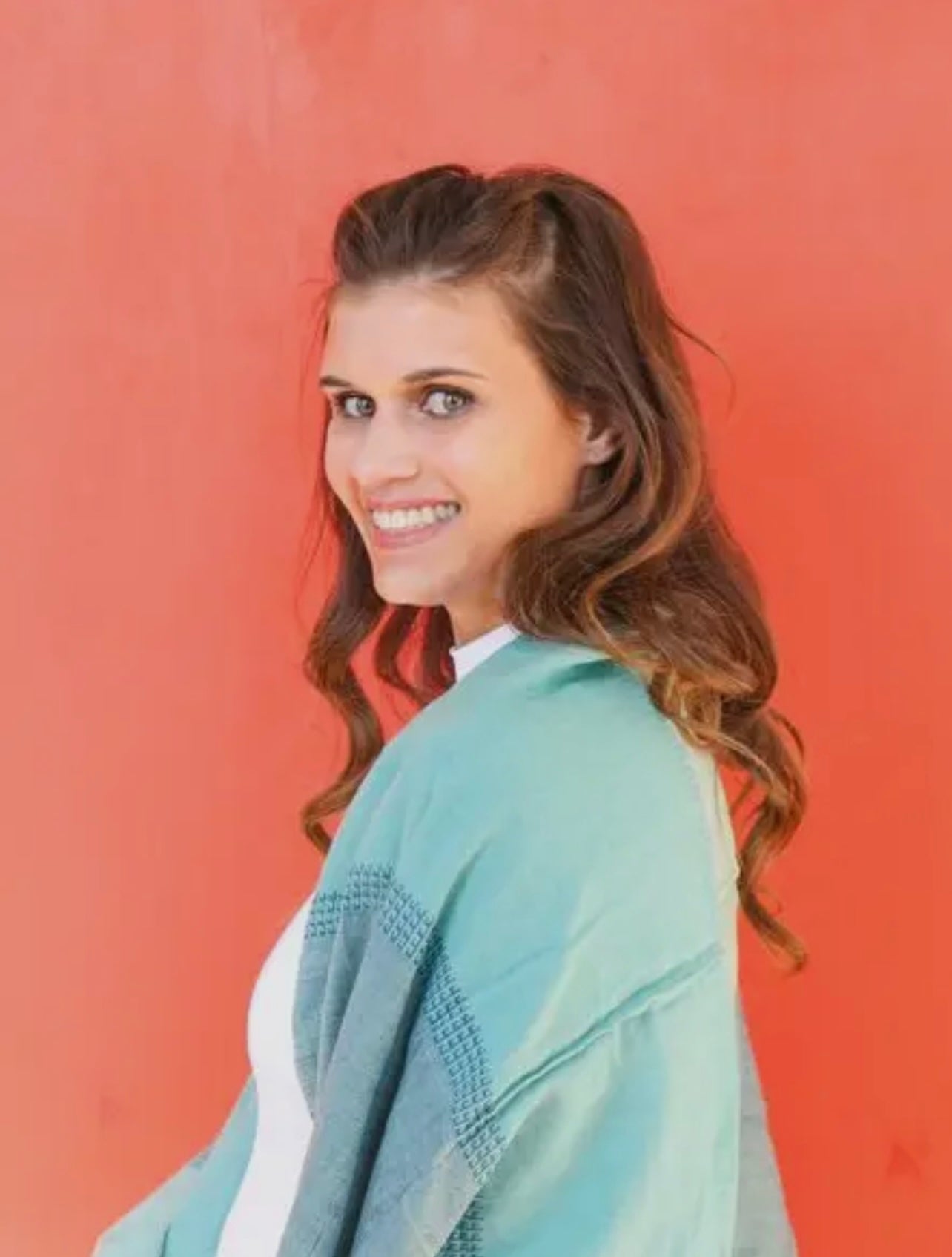 Woven Ocean Block Scarf