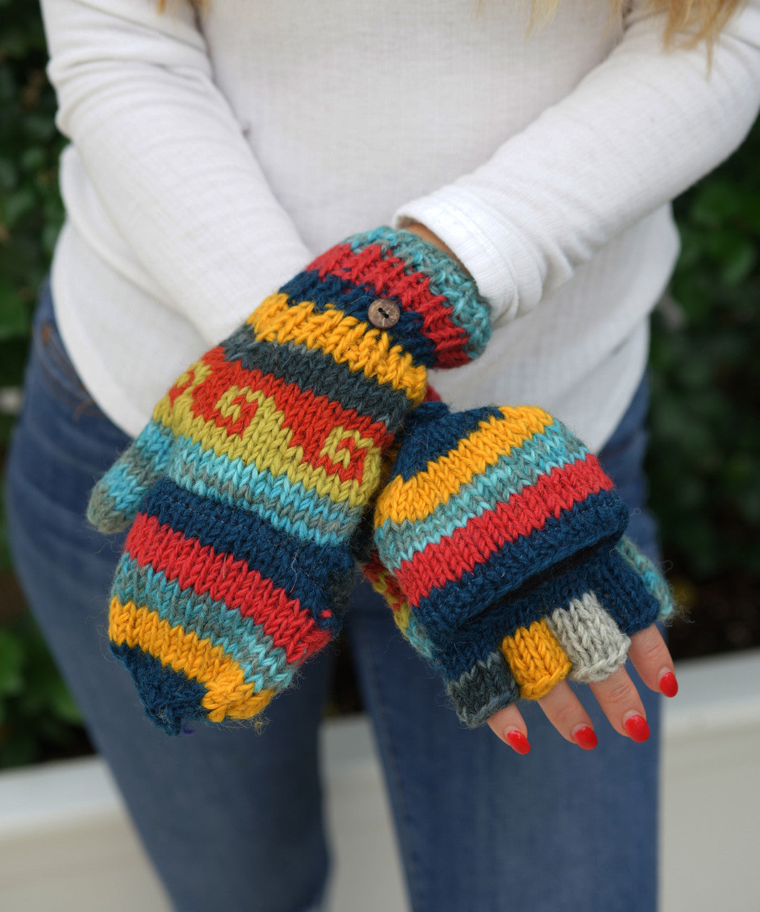 WOOL GLOVES HOODED LINED
