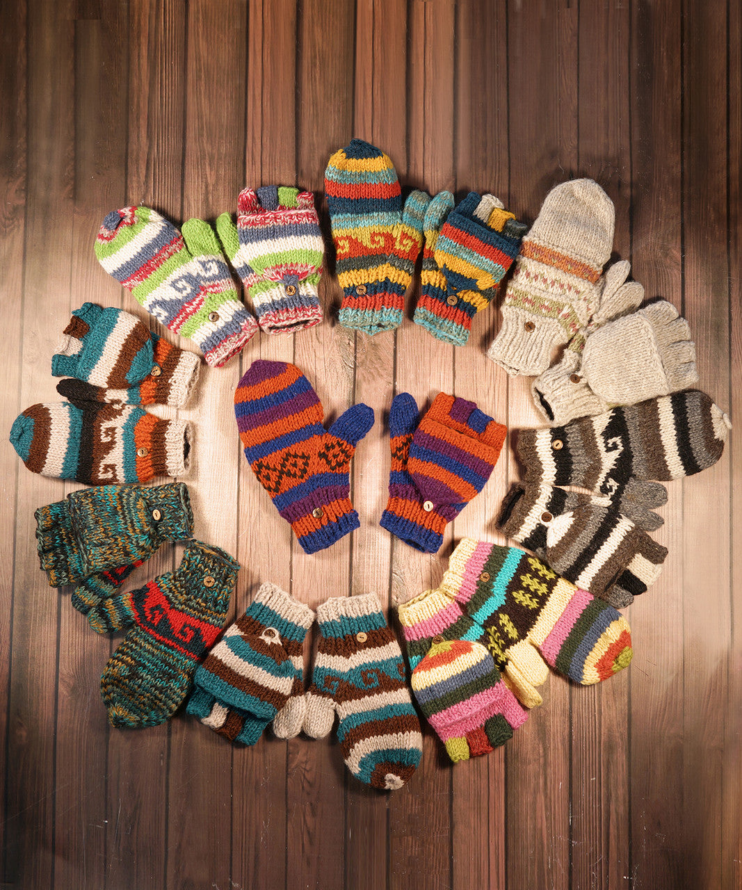 WOOL GLOVES HOODED LINED