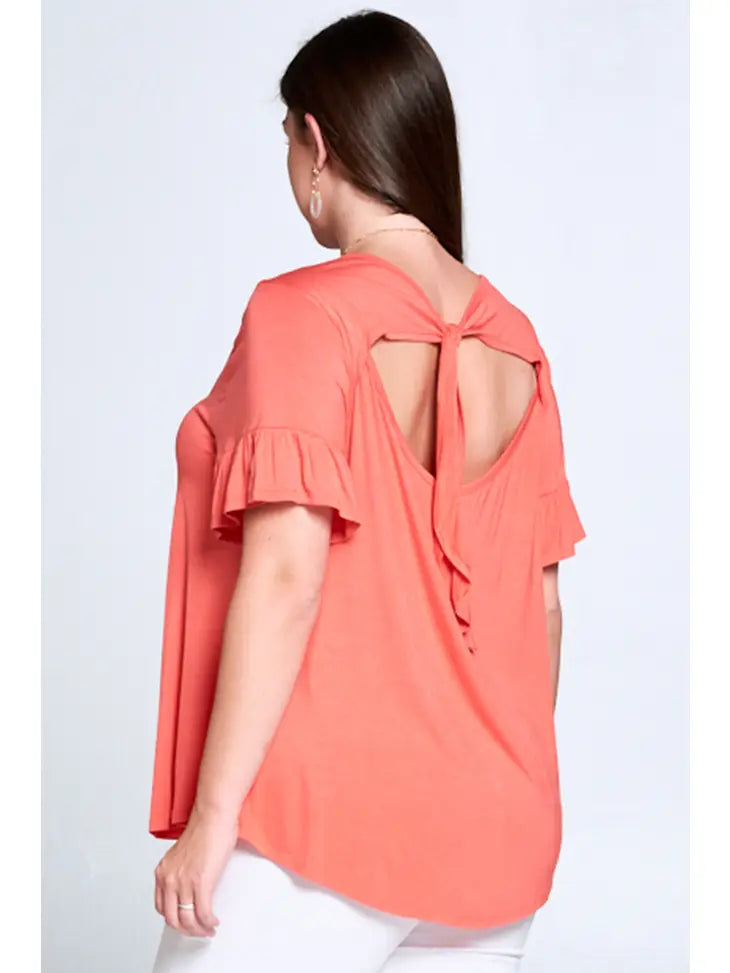 Open Back Bow Top