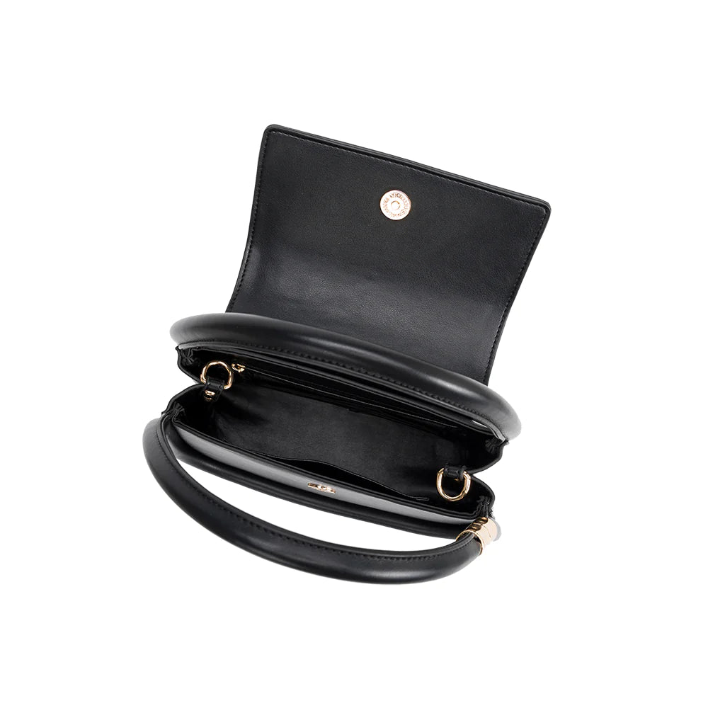 Jasmine Vegan Crossbody Bag in Black