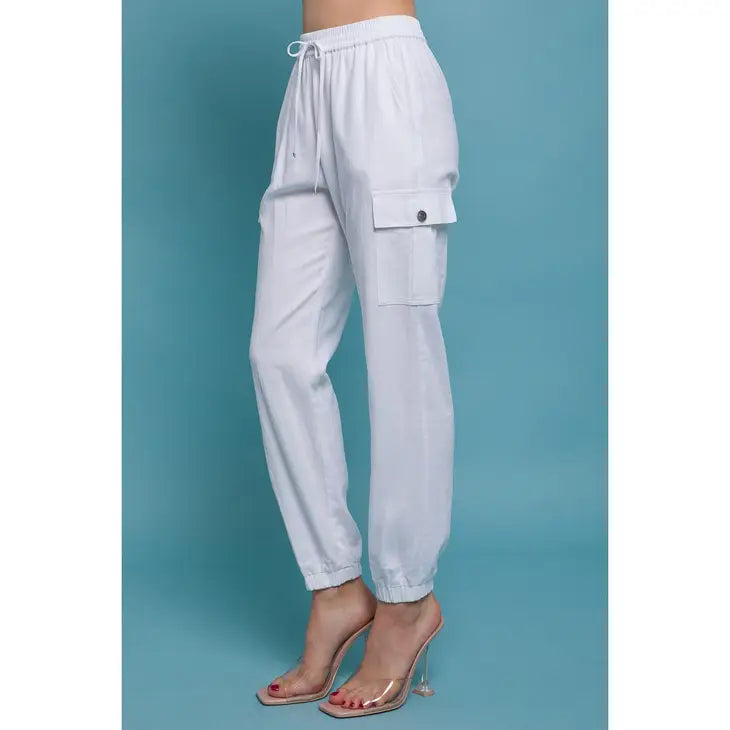 Linen Lightweight Utility Joggers