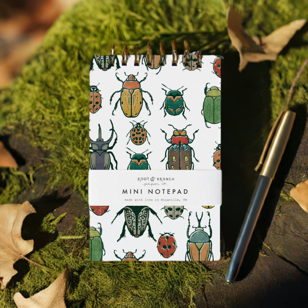Beetles Mini Spiral Notepad