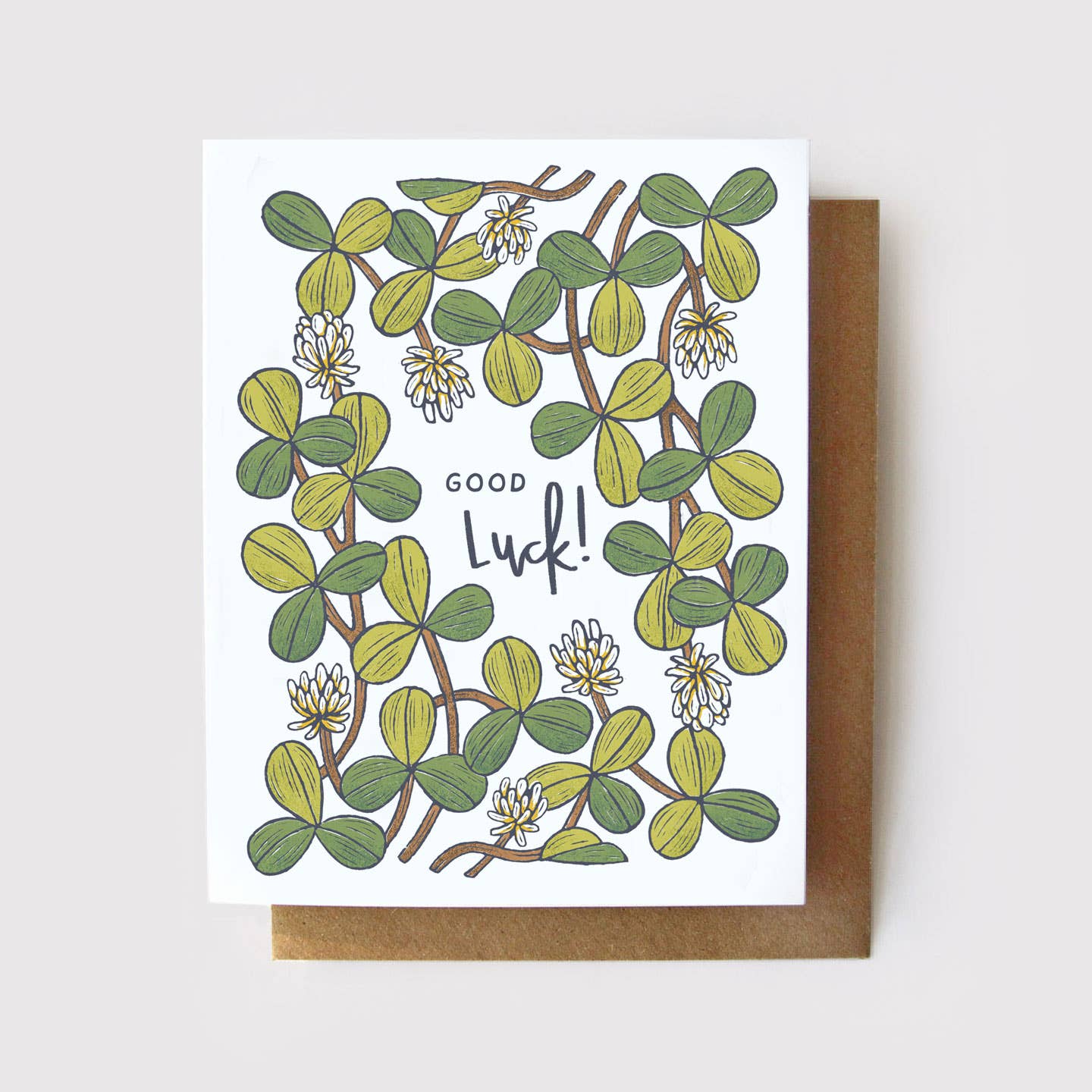 Good Luck! - Four Leaf Clover Card