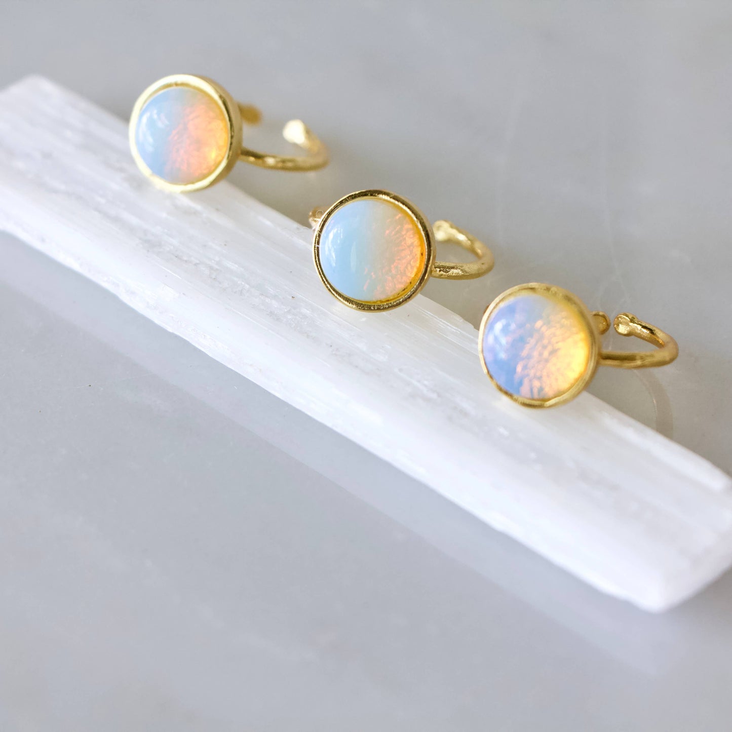 Opalite Solitare Ring