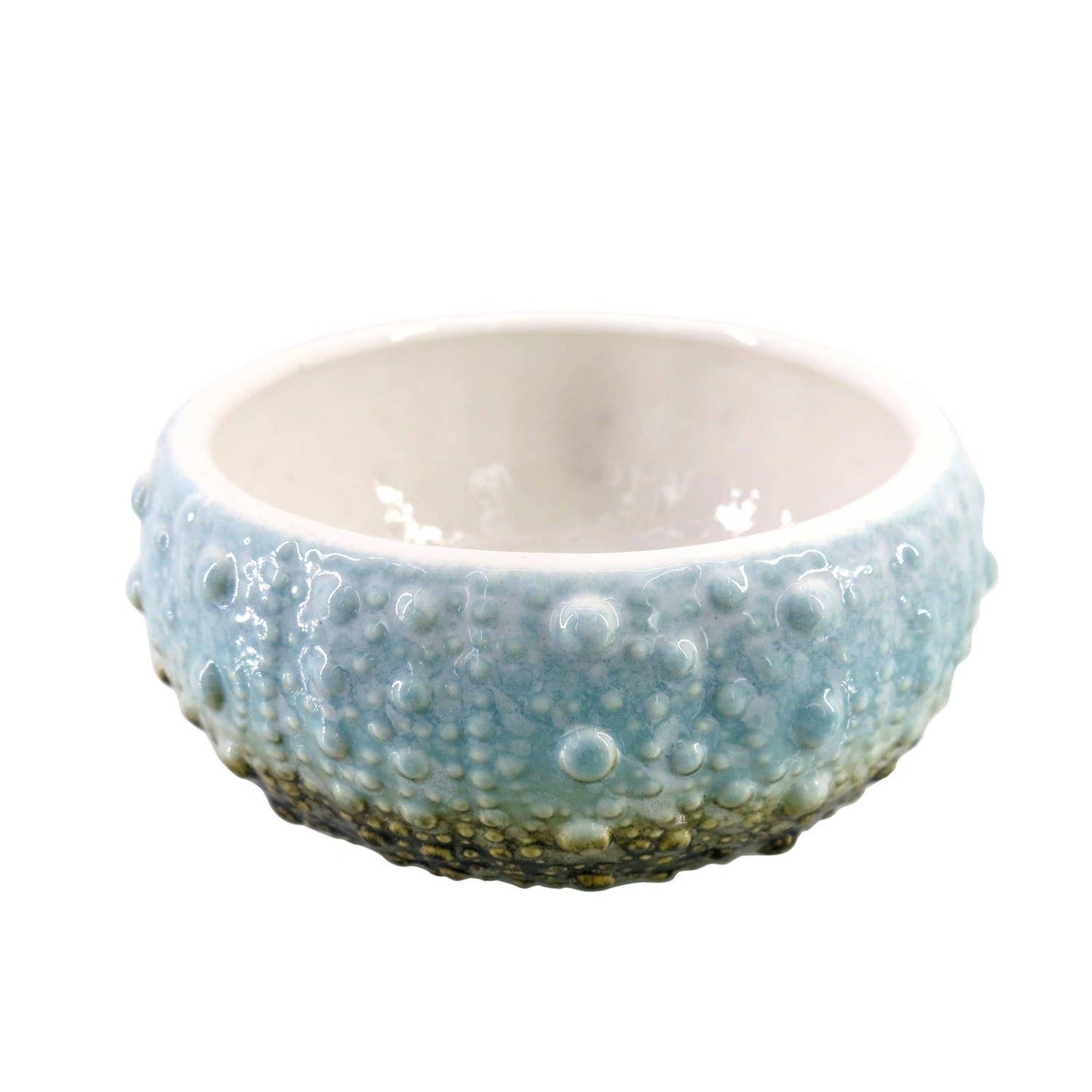 7.2" Ceramic Blue Sea Urchin Large Bowl