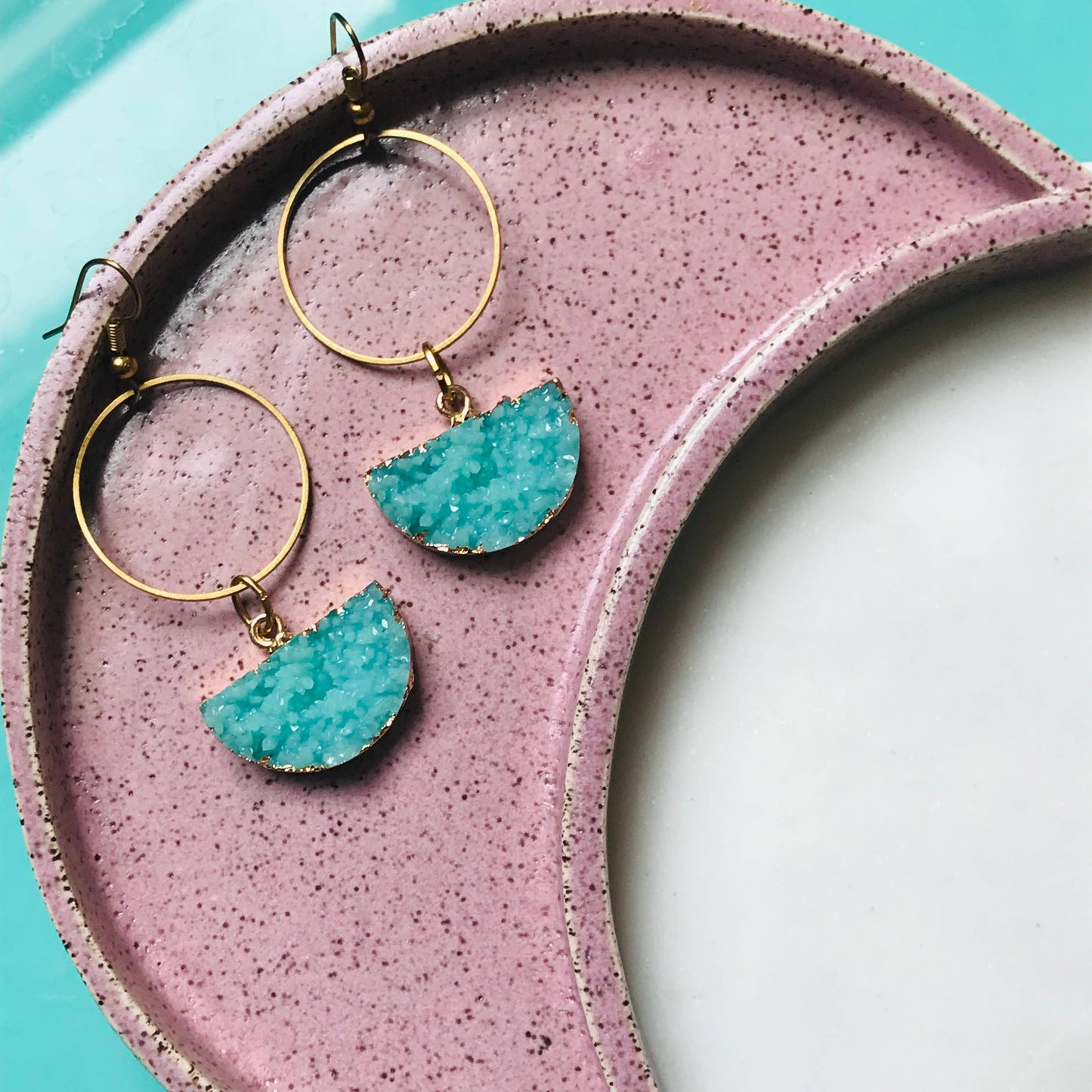 Crystal Waters Druzy Earrings