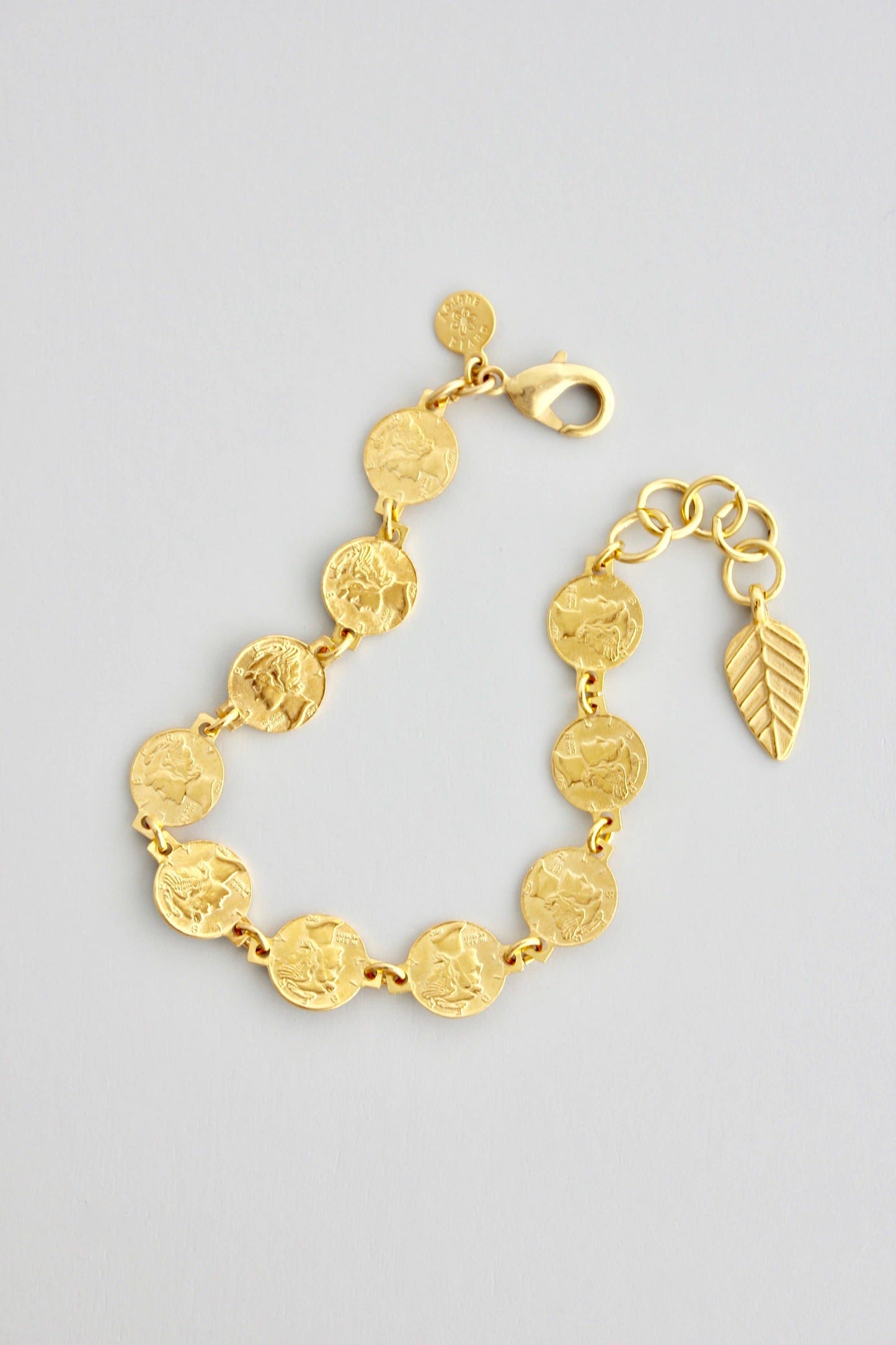 Gold Coin Chain Bracelet