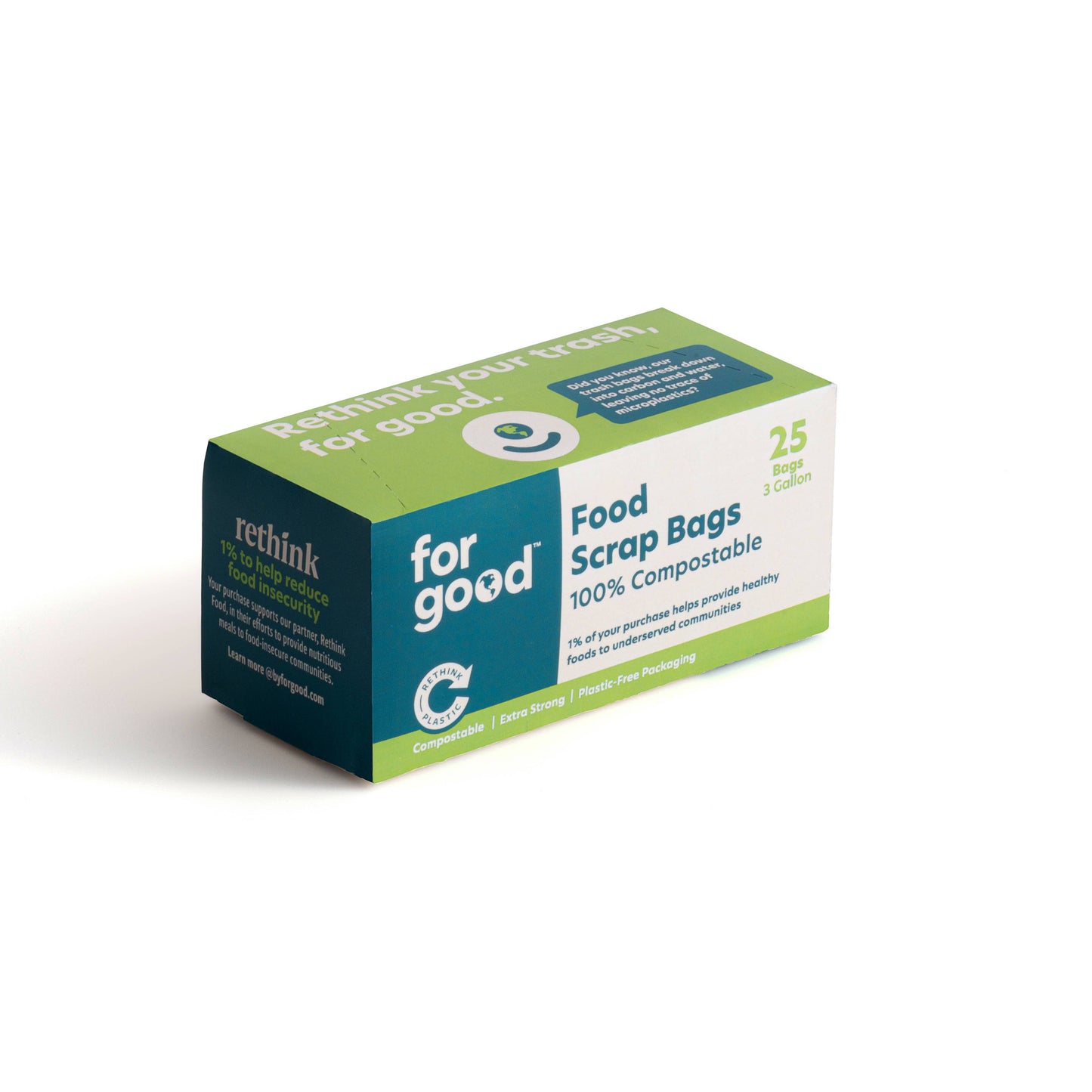 For Good Compostable 3 Gallon Trash Bags