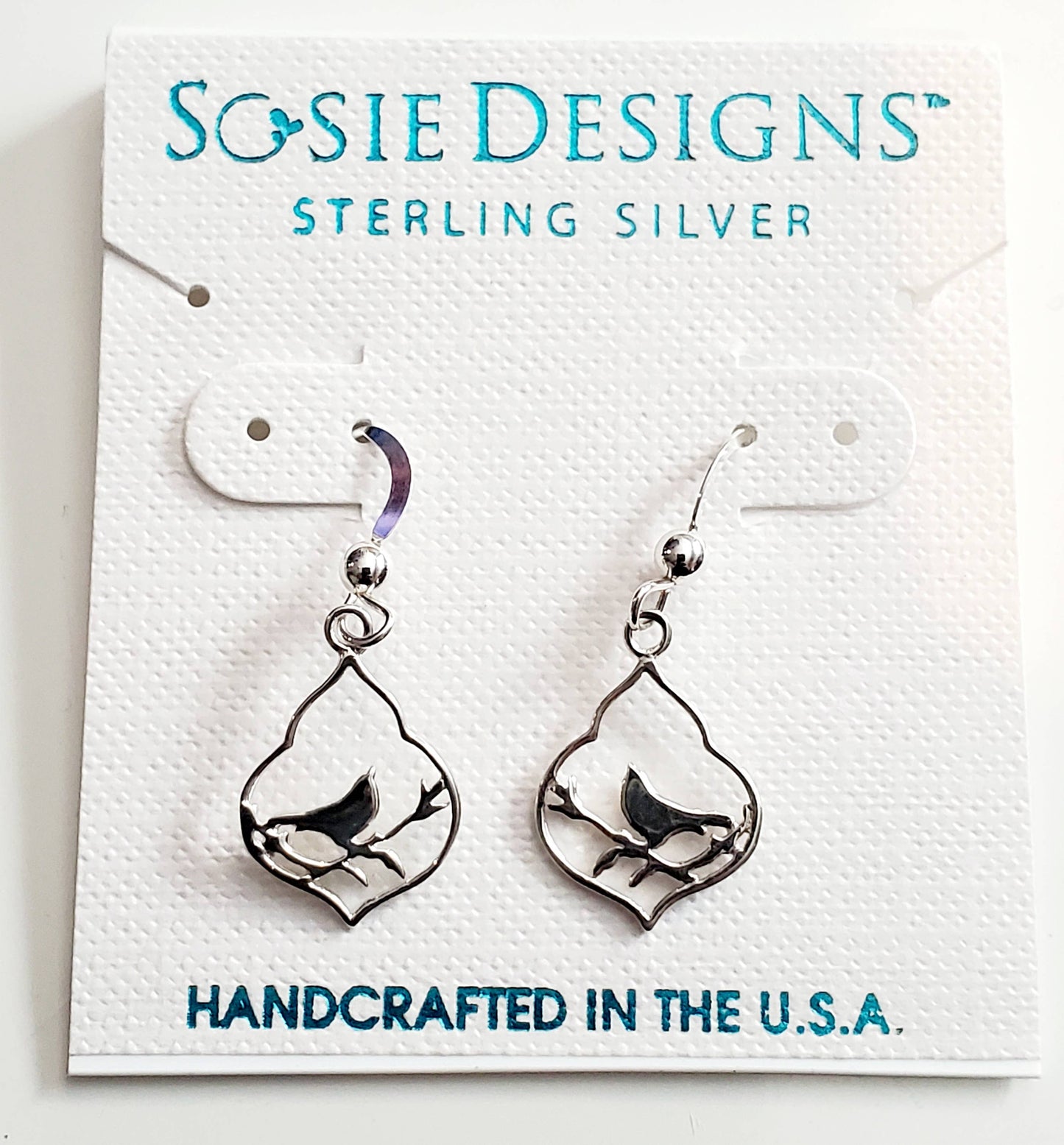 Silver Moroccan Bird Earrings
