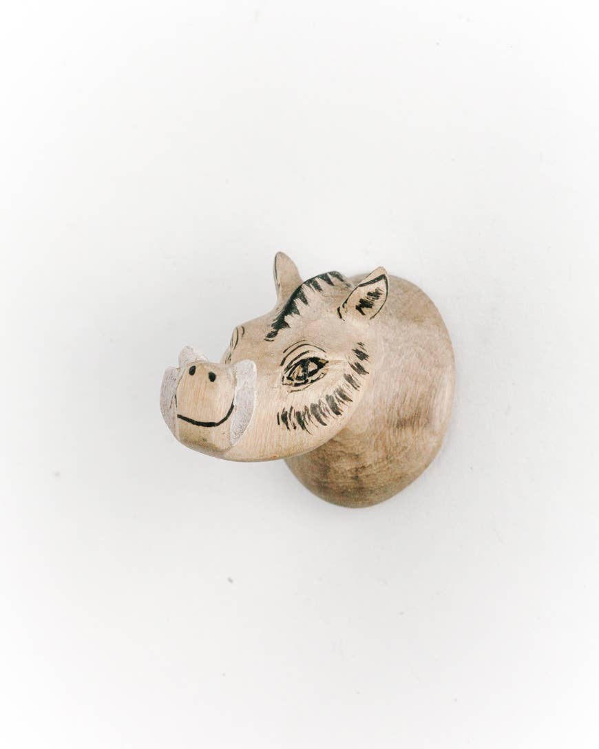 Hand-carved Warthog Magnet