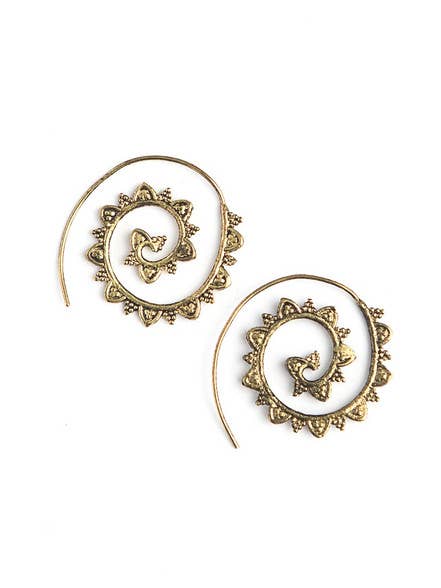 Upwards Spiral Earrings