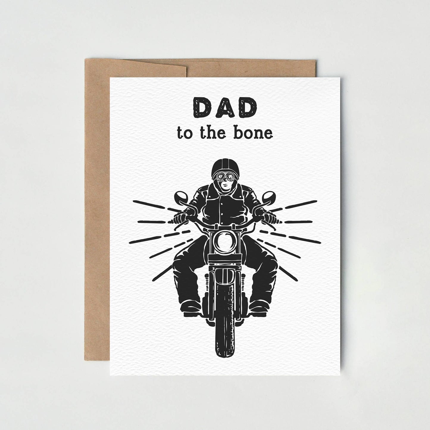 Happy Father's Day, Dad to the Bone, Motorcycle Card, Biker