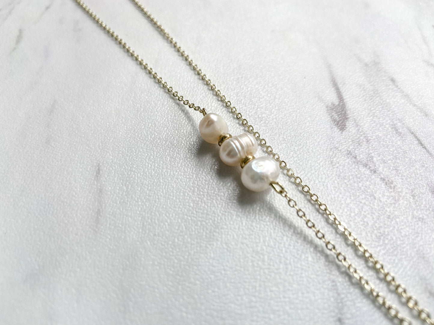 Pearl and Oyster Shell Necklace