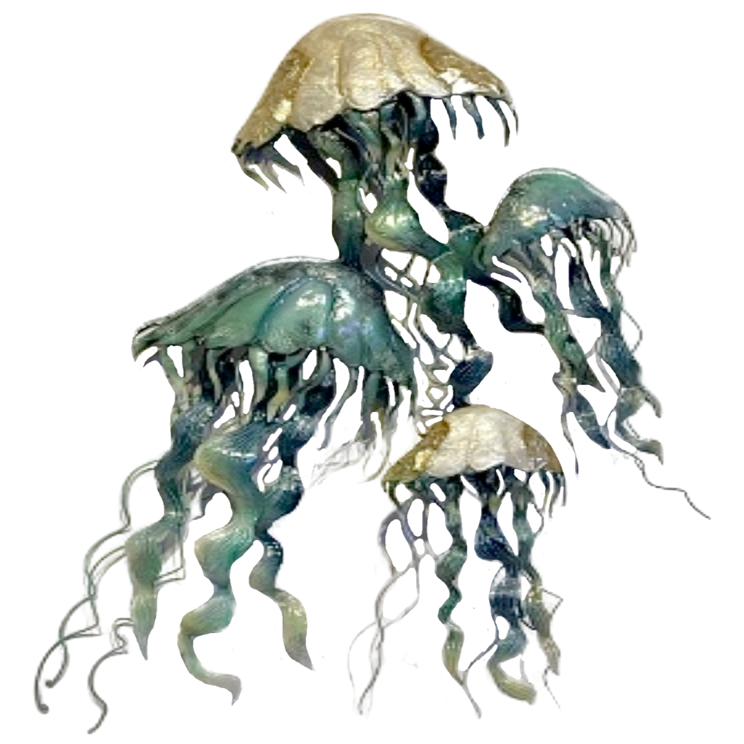 Capiz Shell & Metal Jellyfish Bale