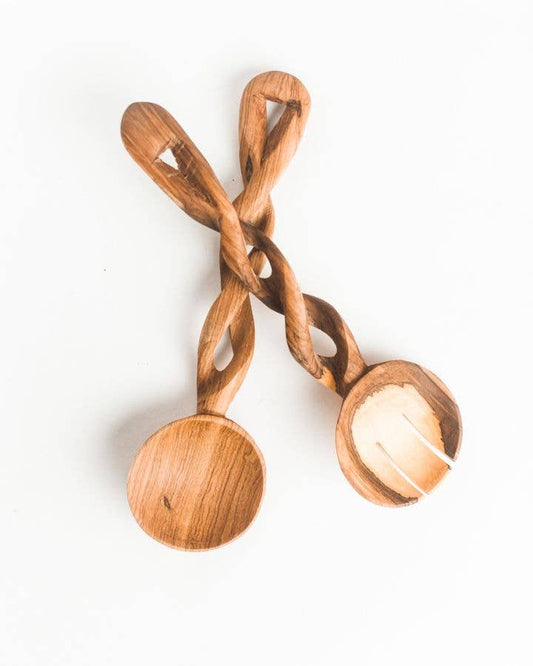 Spiral Salad Servers
