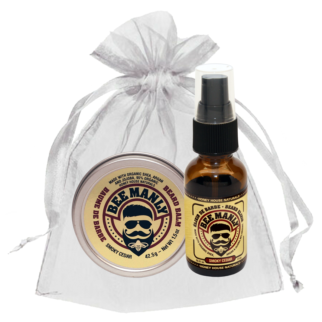 Bee Manly Balm and Elixir Gift Set - 2 Pieces: Naked
