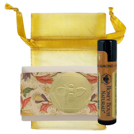 Mini Soap & Lip Butter Set: Honey/Vanilla Almond
