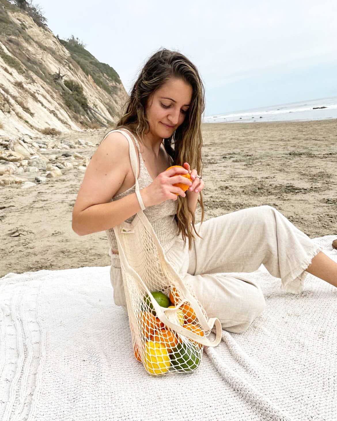 The "One Tripper" HUGE Mesh Market Bag | Zero Waste: Natural