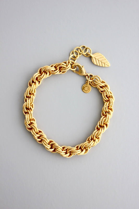 Rope Gold Chain Bracelet