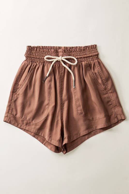 Tencel Rope Tie Shorts