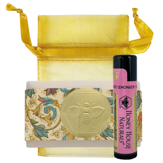 Mini Soap & Lip Butter Set: Lavender/Raspberry Lemonade