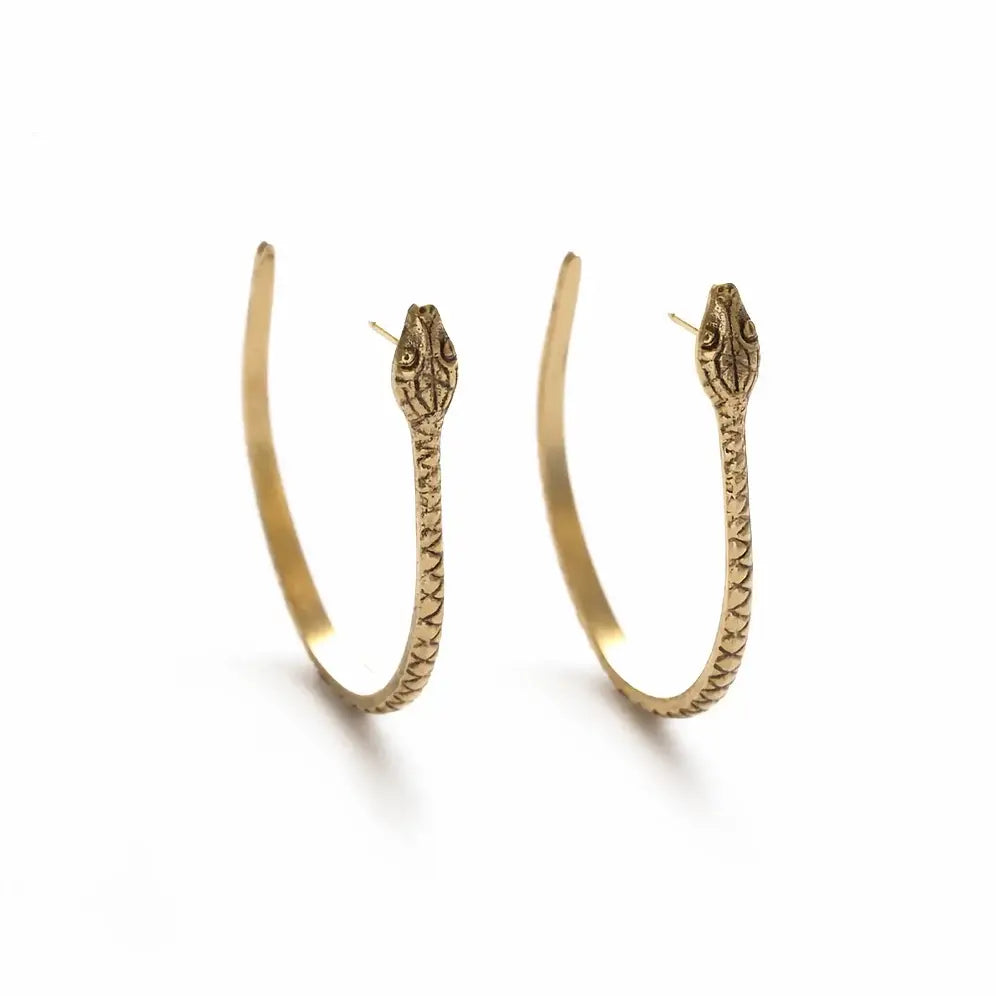 Ophidian Hoops- Gold