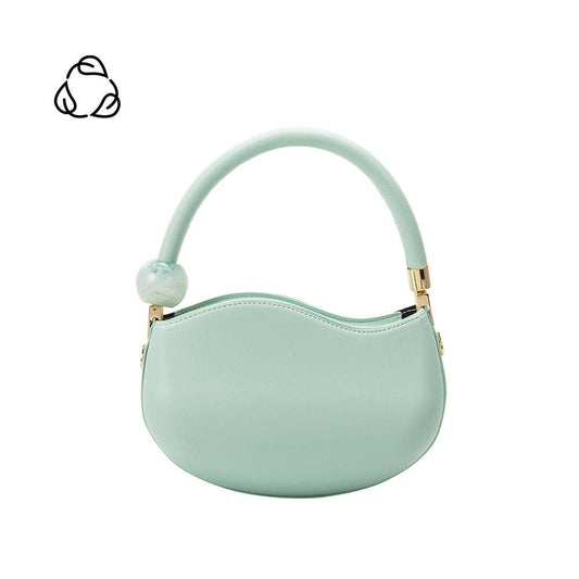 Jennie Recycled Vegan Crossbody Bag in Aqua