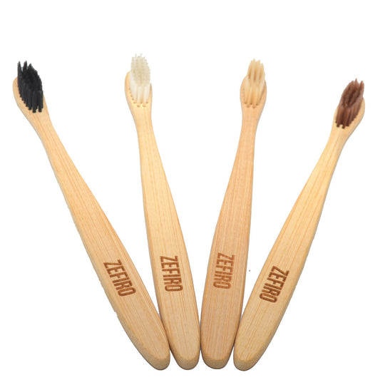 Bamboo Adult Toothbrush - White