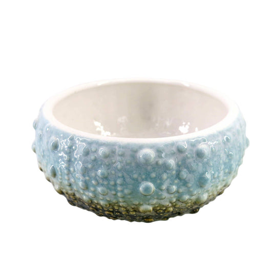 7.2" Ceramic Blue Sea Urchin Large Bowl