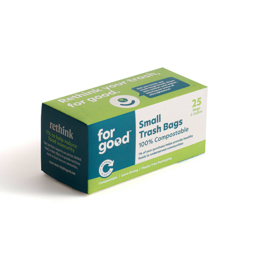 For Good Compostable 4 Gallon Trash Bags (25pk)