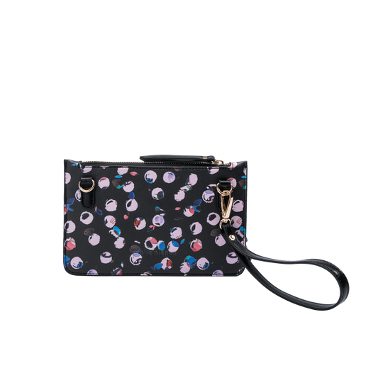 Farrah Dots Mini Crossbody Wristlet