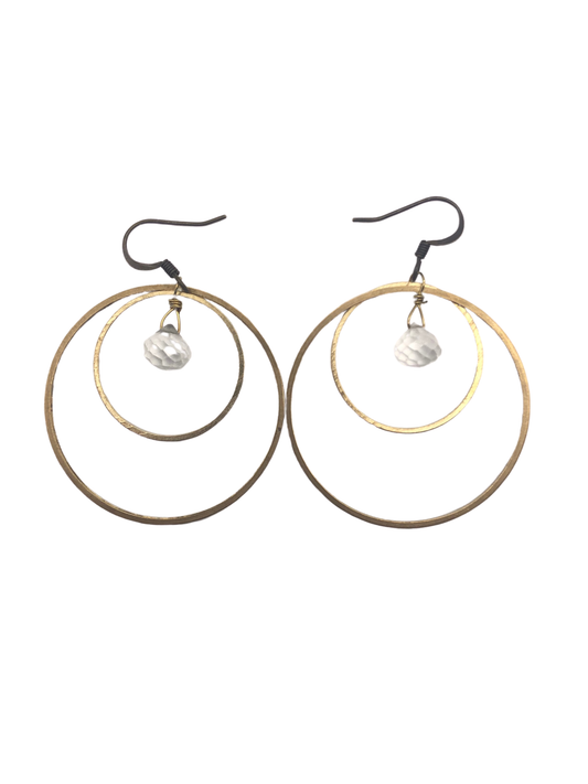 Roseau Earrings Quartz Crystal