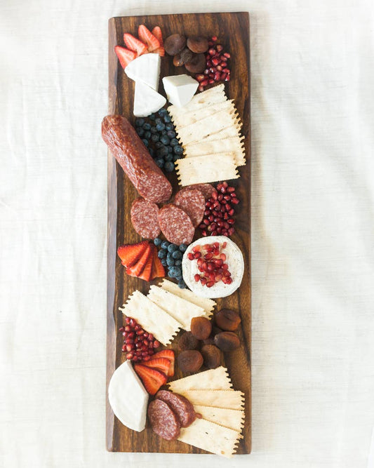 24" Acacia Wood Charcuterie Board