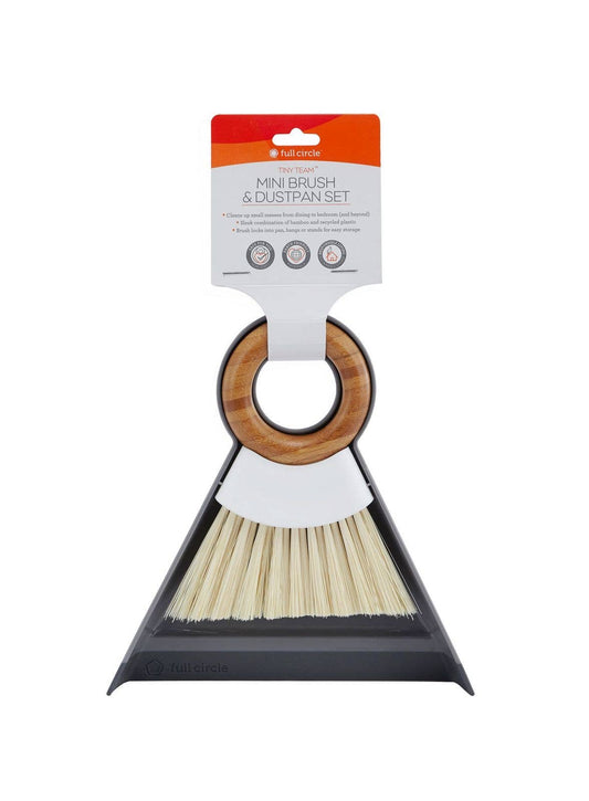 Tiny Team Mini Bamboo Broom and Dustpan