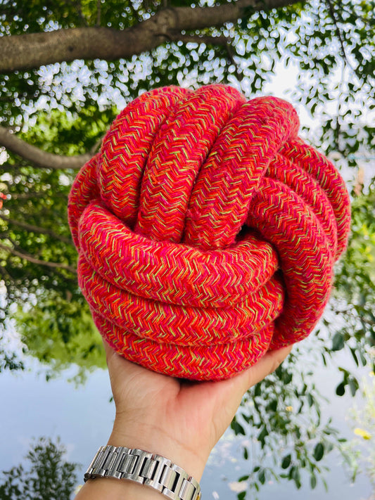 Handmade Jumbo Rope Ball, Sustainable Dog Rope Toys, Unique